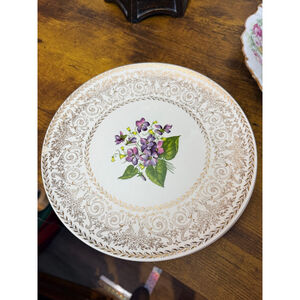 Three plates, Cunningham and Pickett warranted 22 karat gold Ohio